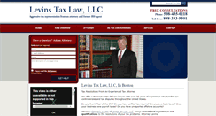 Desktop Screenshot of levinstaxlaw.com