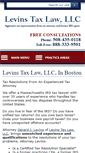 Mobile Screenshot of levinstaxlaw.com